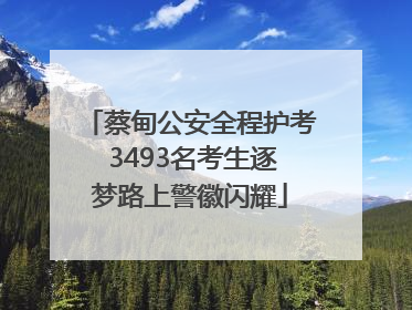 蔡甸公安全程护考 3493名考生逐梦路上警徽闪耀