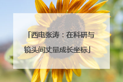西电张涛：在科研与镜头间丈量成长坐标