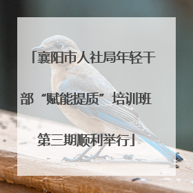 襄阳市人社局年轻干部“赋能提质”培训班第三期顺利举行