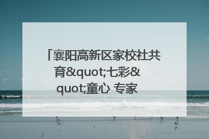 襄阳高新区家校社共育"七彩"童心 专家团支招智慧育儿