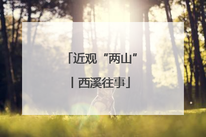 近观“两山”丨西溪往事
