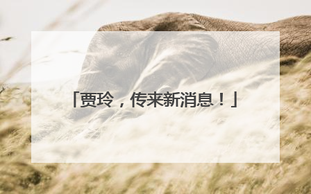 贾玲，传来新消息！