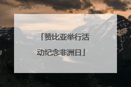 赞比亚举行活动纪念非洲日