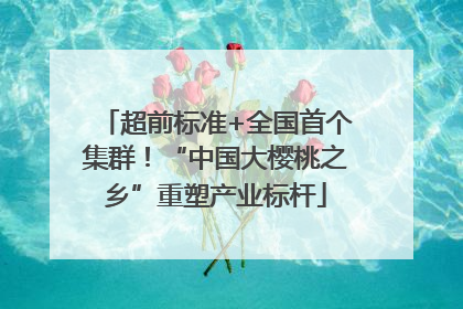超前标准+全国首个集群！“中国大樱桃之乡”重塑产业标杆