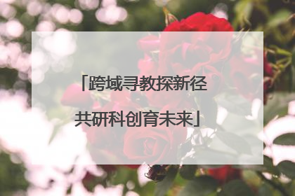 跨域寻教探新径 共研科创育未来