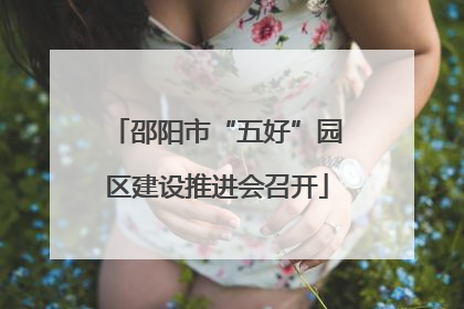 邵阳市“五好”园区建设推进会召开