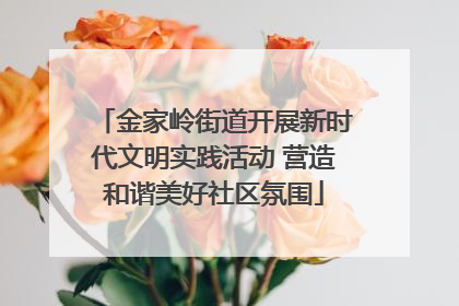 金家岭街道开展新时代文明实践活动 营造和谐美好社区氛围