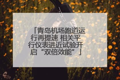 青岛机场跑道运行再提速 相关平行仪表进近试验开启“双倍效能”