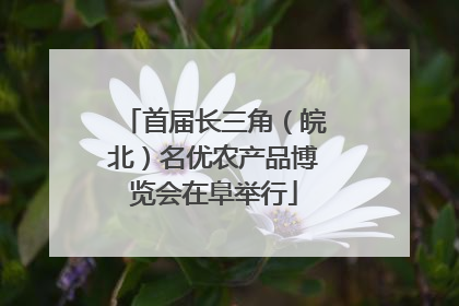 首届长三角（皖北）名优农产品博览会在阜举行