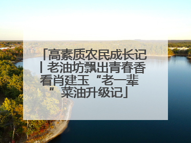 高素质农民成长记丨老油坊飘出青春香 看肖建玉“老一辈”菜油升级记