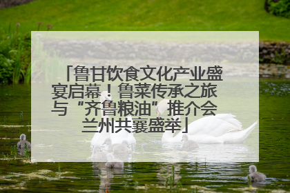 鲁甘饮食文化产业盛宴启幕！鲁菜传承之旅与“齐鲁粮油”推介会兰州共襄盛举
