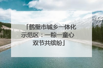 鹤壁市城乡一体化示范区：一粽一童心 双节共缤纷