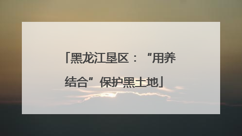 黑龙江垦区：“用养结合”保护黑土地