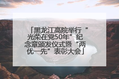 黑龙江高院举行“光荣在党50年”纪念章颁发仪式暨“两优一先”表彰大会