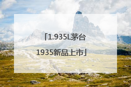 1.935L茅台1935新品上市