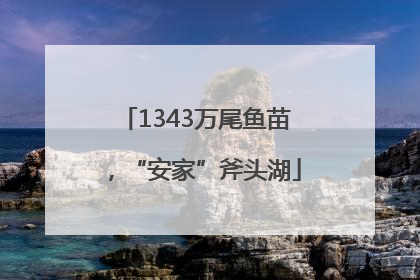 1343万尾鱼苗，“安家”斧头湖