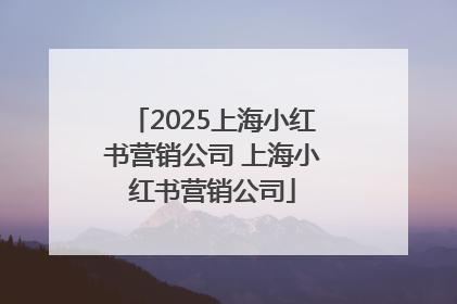 2025上海小红书营销公司 上海小红书营销公司
