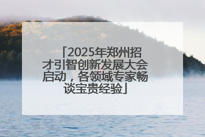 2025年郑州招才引智创新发展大会启动，各领域专家畅谈宝贵经验
