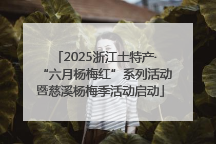 2025浙江土特产·“六月杨梅红”系列活动暨慈溪杨梅季活动启动