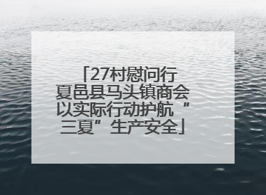 27村慰问行 夏邑县马头镇商会以实际行动护航“三夏”生产安全
