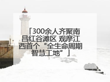 300余人齐聚南昌红谷滩区 观摩江西首个“全生命周期智慧工地”