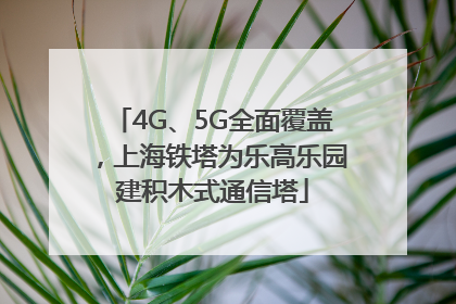4G、5G全面覆盖，上海铁塔为乐高乐园建积木式通信塔