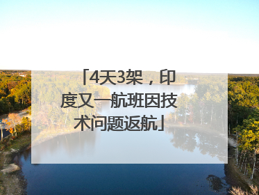 4天3架，印度又一航班因技术问题返航
