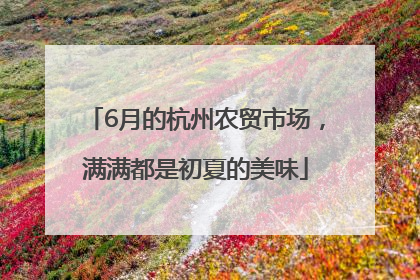 6月的杭州农贸市场，满满都是初夏的美味