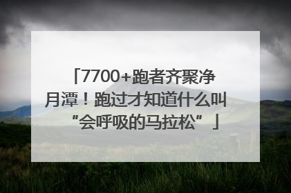 7700+跑者齐聚净月潭！跑过才知道什么叫“会呼吸的马拉松”