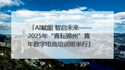 AI赋能 智启未来——2025年“青耘锦州”青年数字电商培训班举行