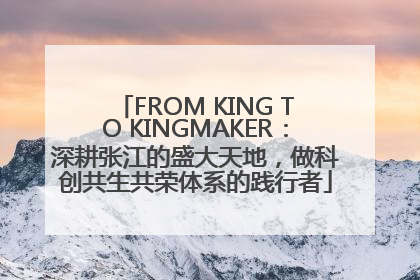 FROM KING TO KINGMAKER：深耕张江的盛大天地，做科创共生共荣体系的践行者